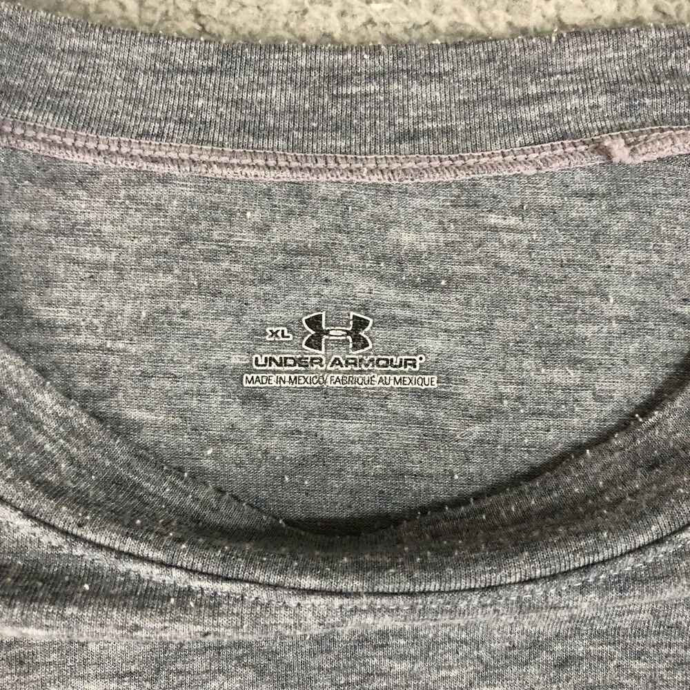 Under Armour Shirt Mens Extra Large XL Gray Training Crew Neck Tee‎ Athleisure